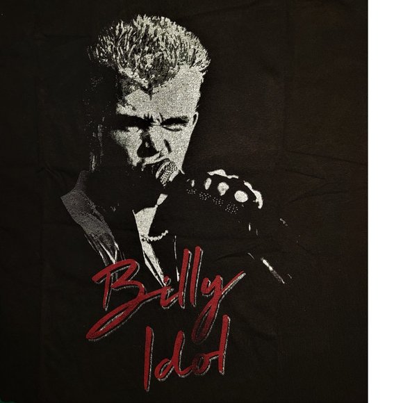 Billy Idol Live Photo Official Boyfriend style T-Shirt M/L fits L NWT - Picture 2 of 3